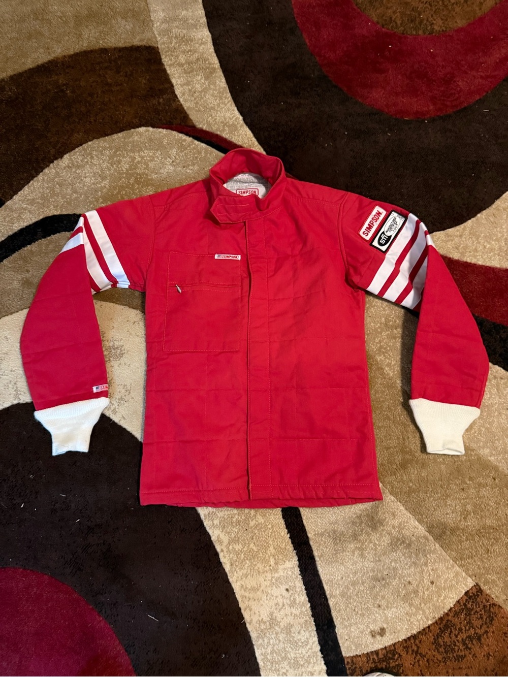 Simpson Red Men's Racing-jacket, rare, rare, rare check out all pics and tags